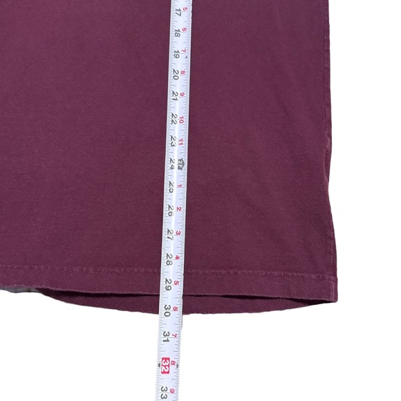 Carhartt K126 PRT 100% Cotton Maroon Long Sleeve Pocket Shirt Men's L Oversized - Picture 7 of 8